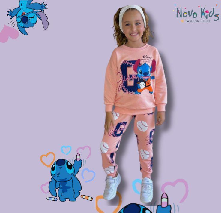 Grand Stitch Kids Girls High-Quality Cotton Set -Kids Girls (2Pcs) - Novo Kids
