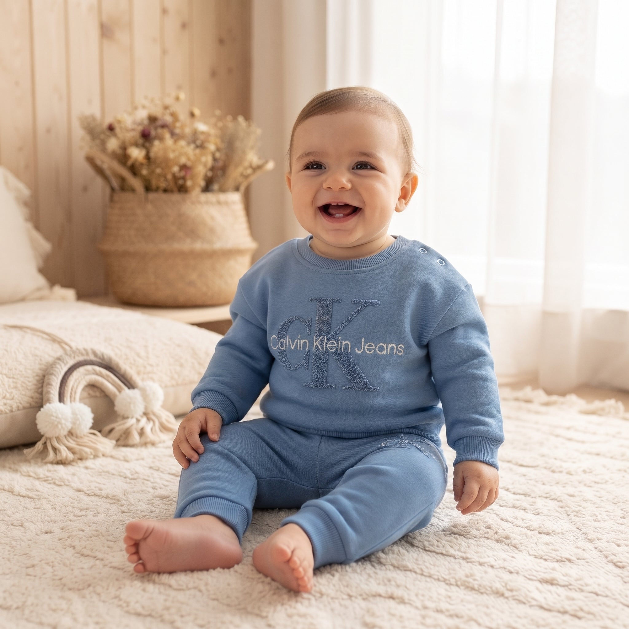 Calvin Klein Jeans Baby Sweatshirt Blue Set Boys (6 to 36M)