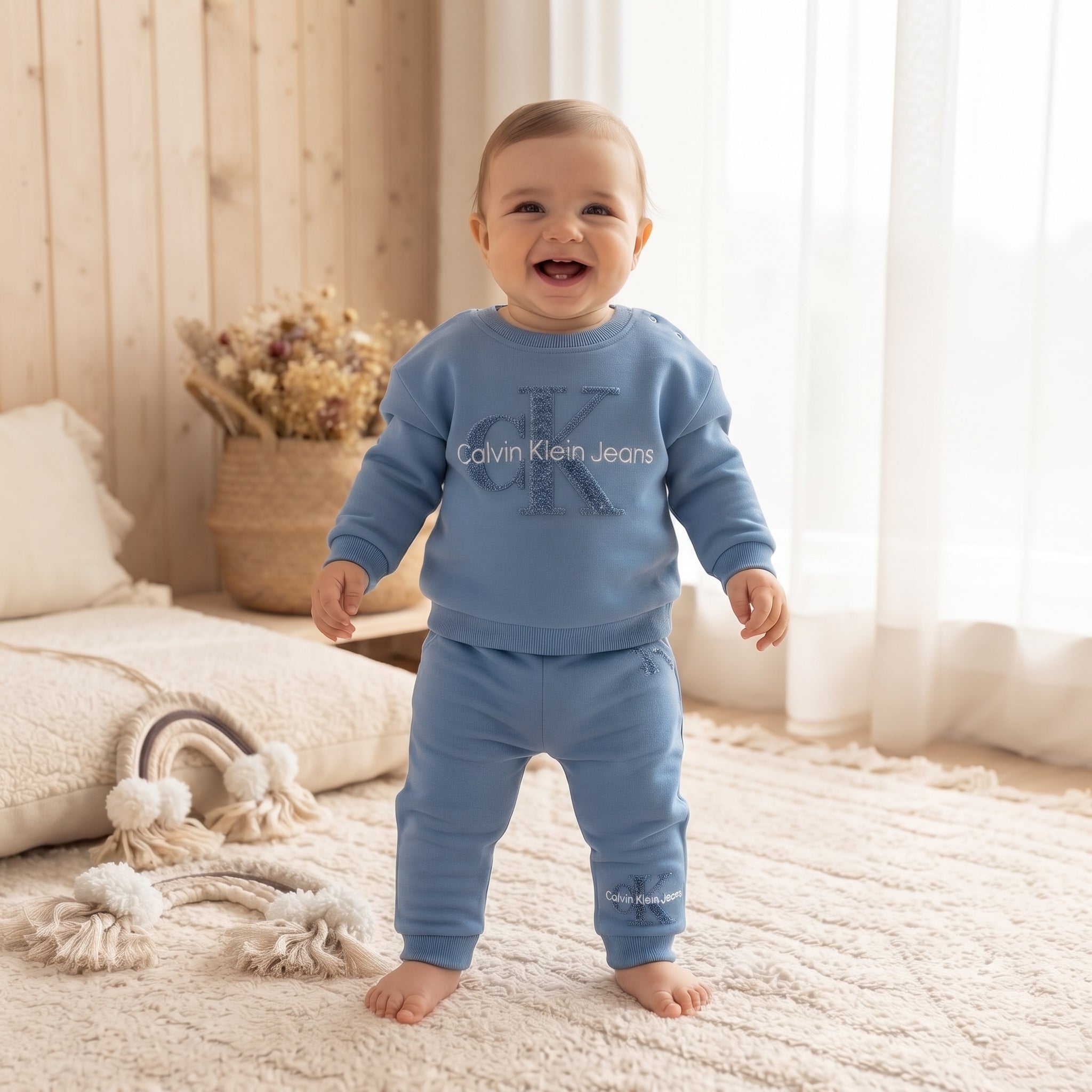 Calvin Klein Jeans Baby Sweatshirt Blue Set Boys (6 to 36M)