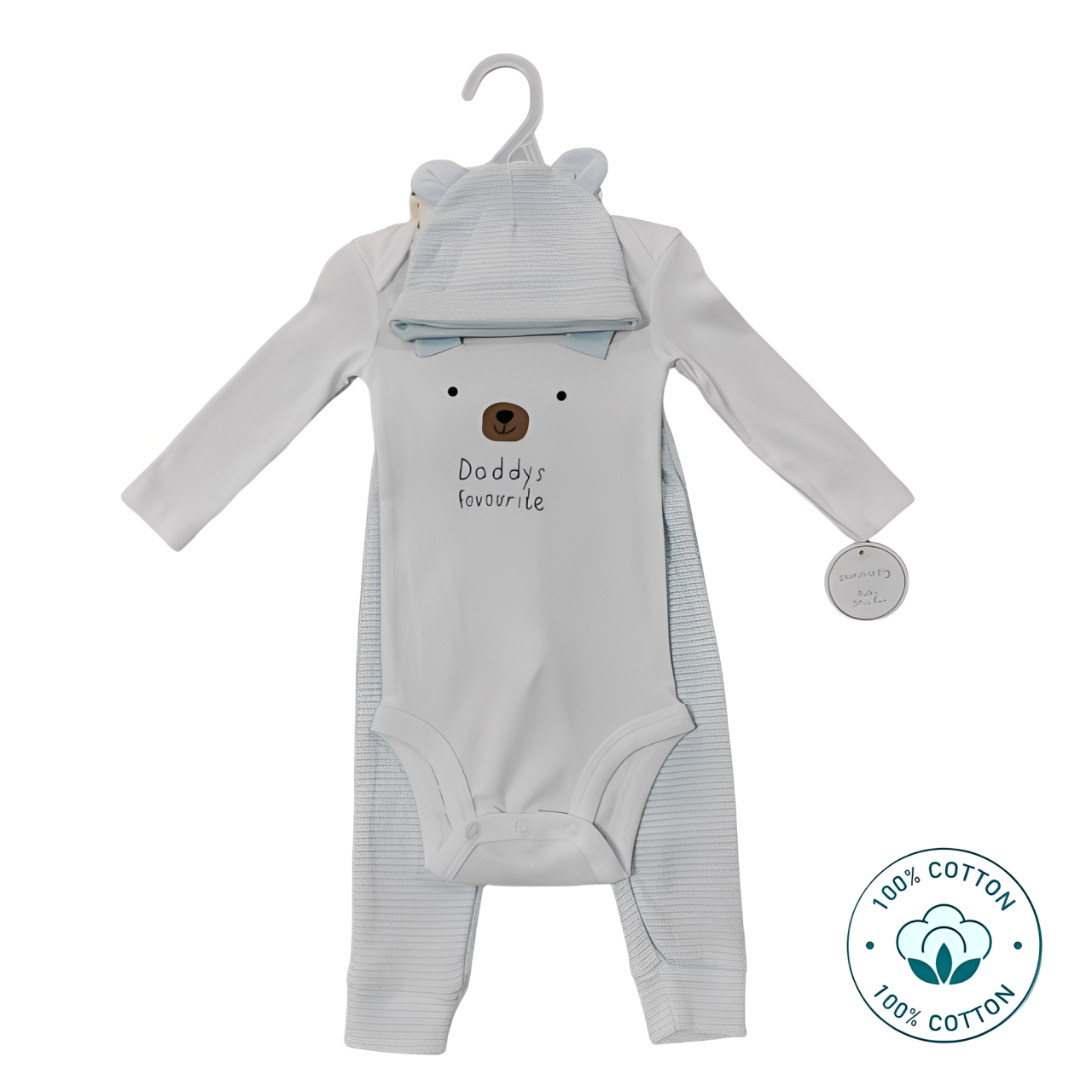 Newborn Baby 3-Piece Outfit Set –  Daddy's Favorite (Newborn – 9 M)