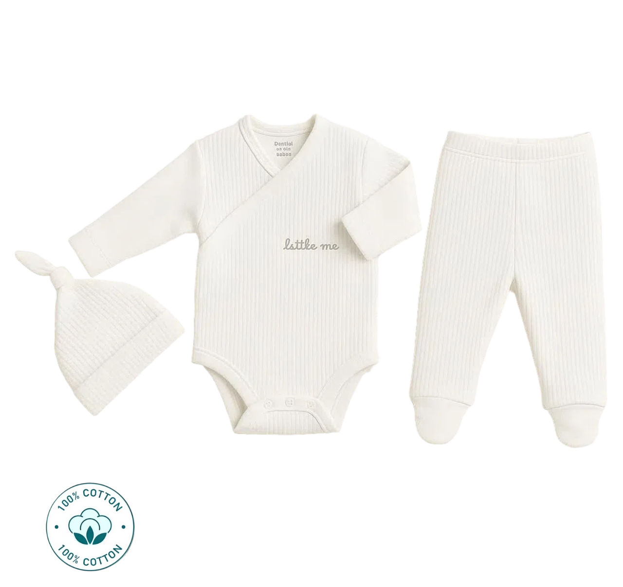 Newborn 3-Piece New Born Set - Little Me Design (Newborn –9M)