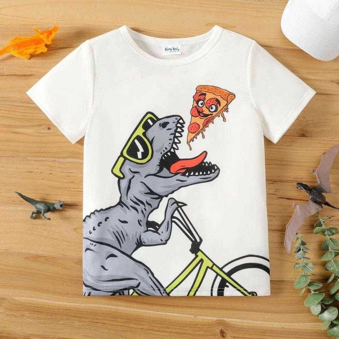 Animal Dinosaur Print Short-sleeve Tee - Kids Boys - Novo Kids