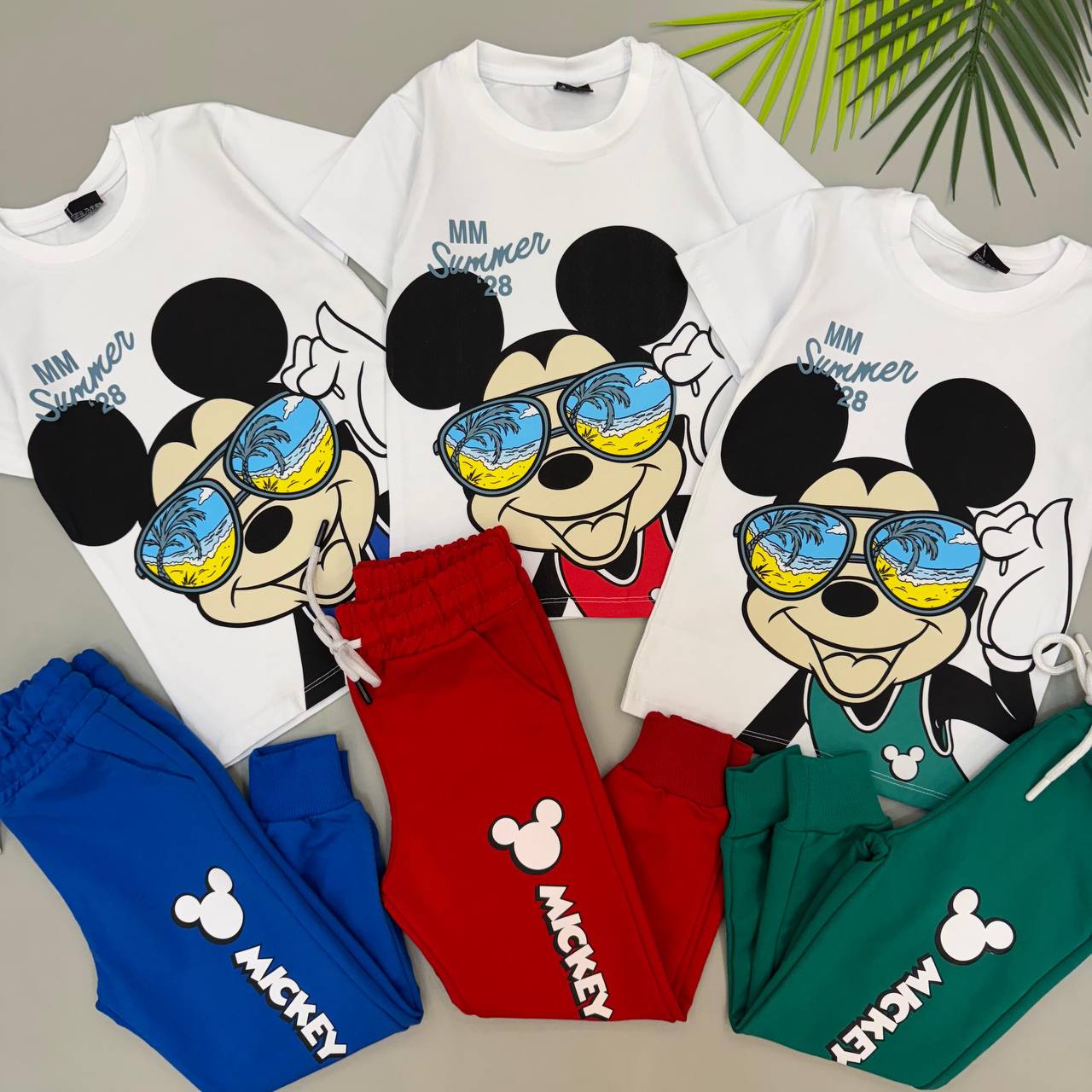 Mickey Mouse Boys Tshirt and Pants Set- Kids Boys (2Pcs)
