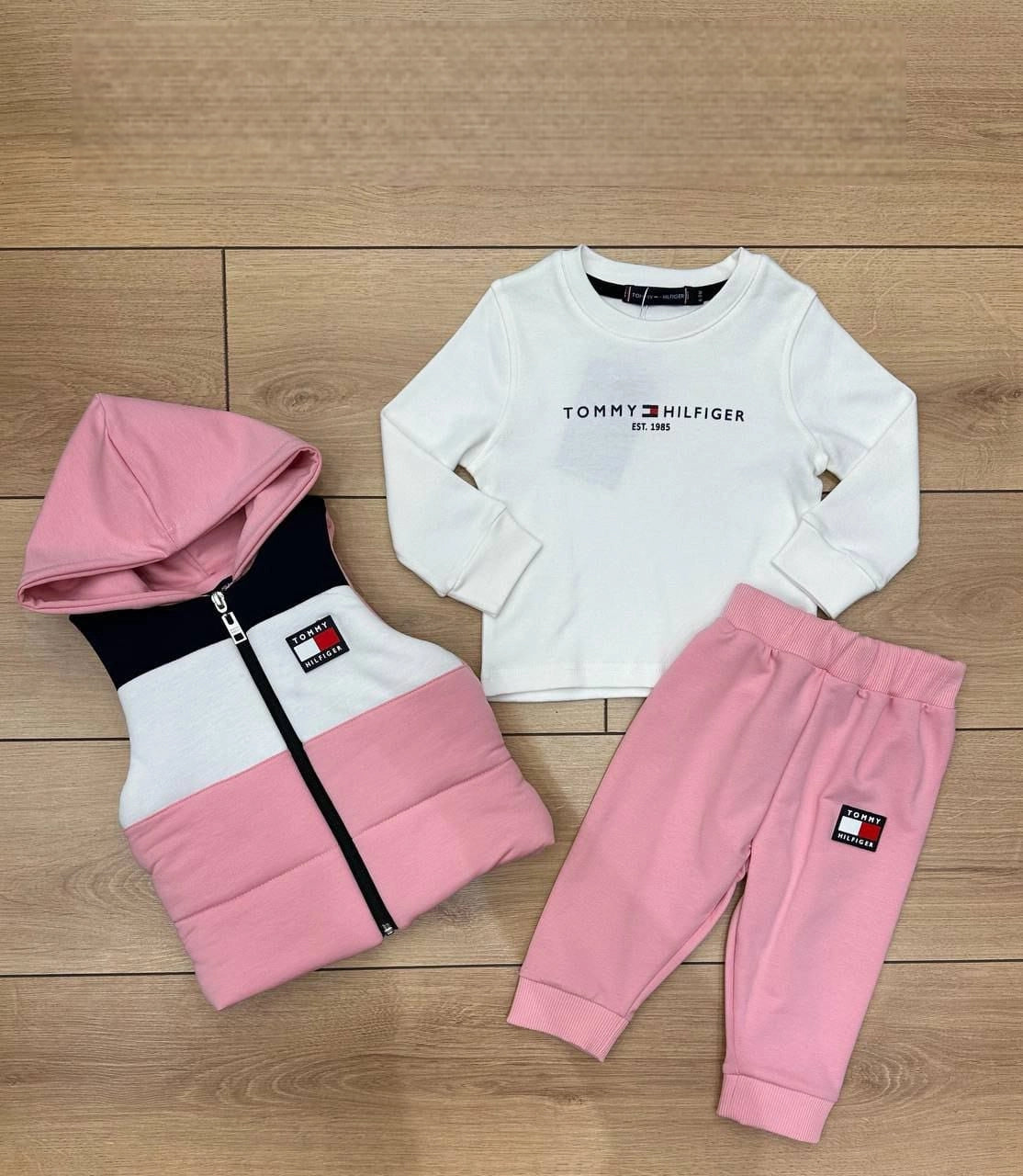 Tommy Hilfiger Girls 3-Piece Outfit Set - Baby Girls (2PCs)