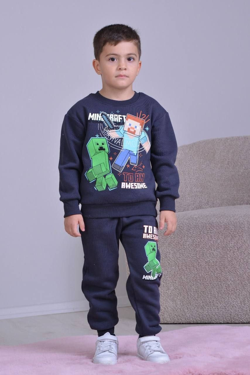Minecraft Sweatshirt and Jogger Kids Boys Cotton Set - Kids Boys (2PCs)