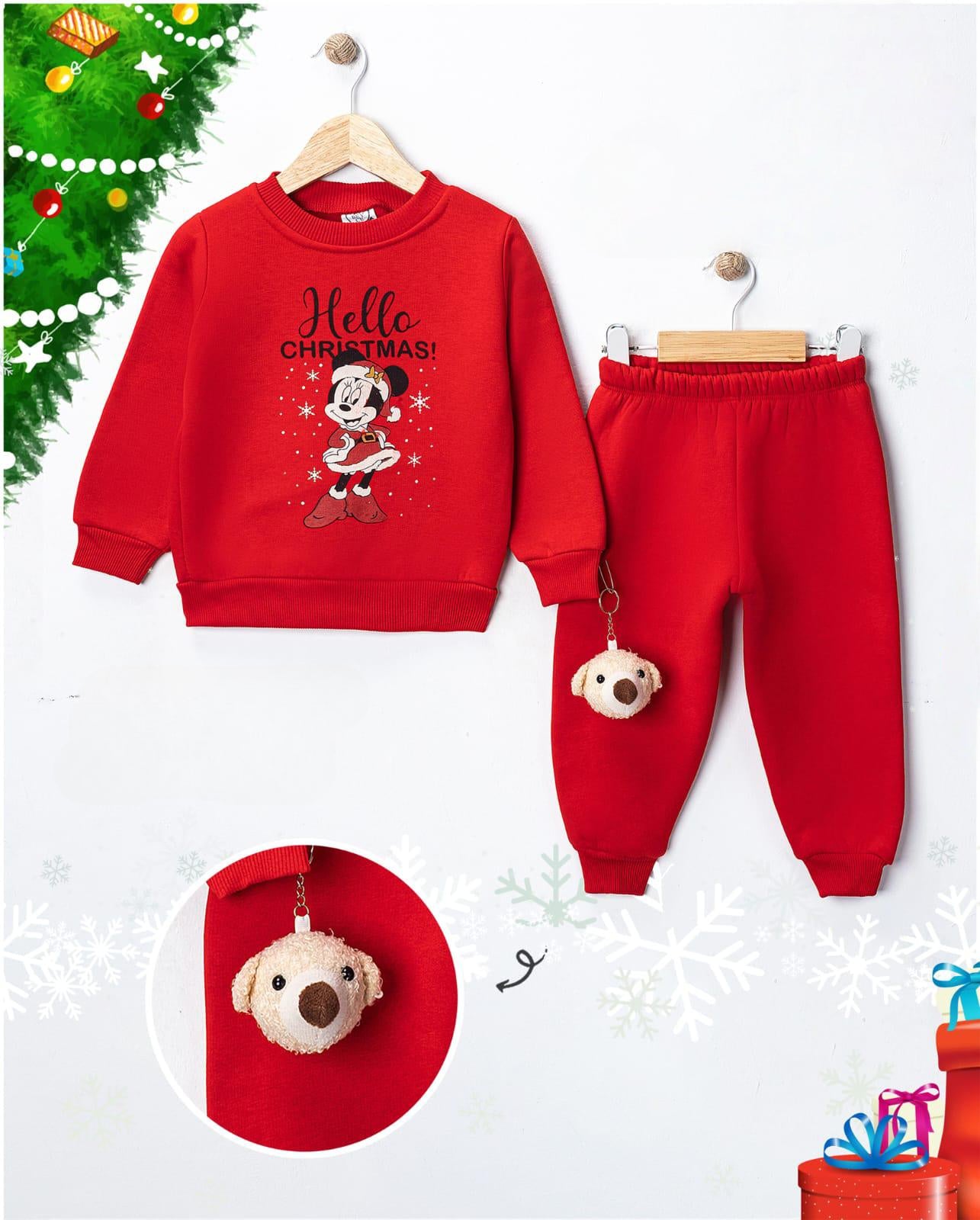 Hello Christmas Minnie Mouse Kids' Sweater & Pants Set - Kids Girls (1-4Y)