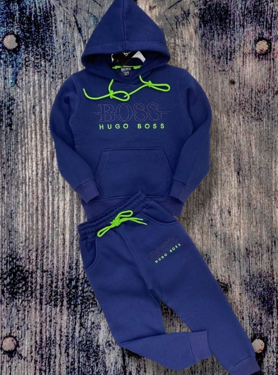 Hugo Boss Inspired Kids Hooded Tracksuit Set - Kids Boys/Girls (2-10Y)