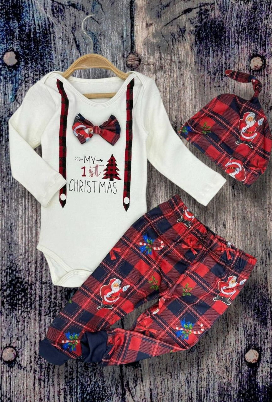 My 1st Christmas Baby Outfit – 3-Piece Set- Baby Boys (6 to 24M)