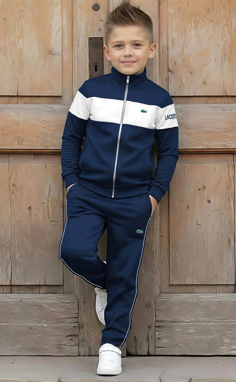 Boys Lacoste Sporty Zip-Up Dark Blue Tracksuit Set - Kids/Teen Boys (7-16Y)