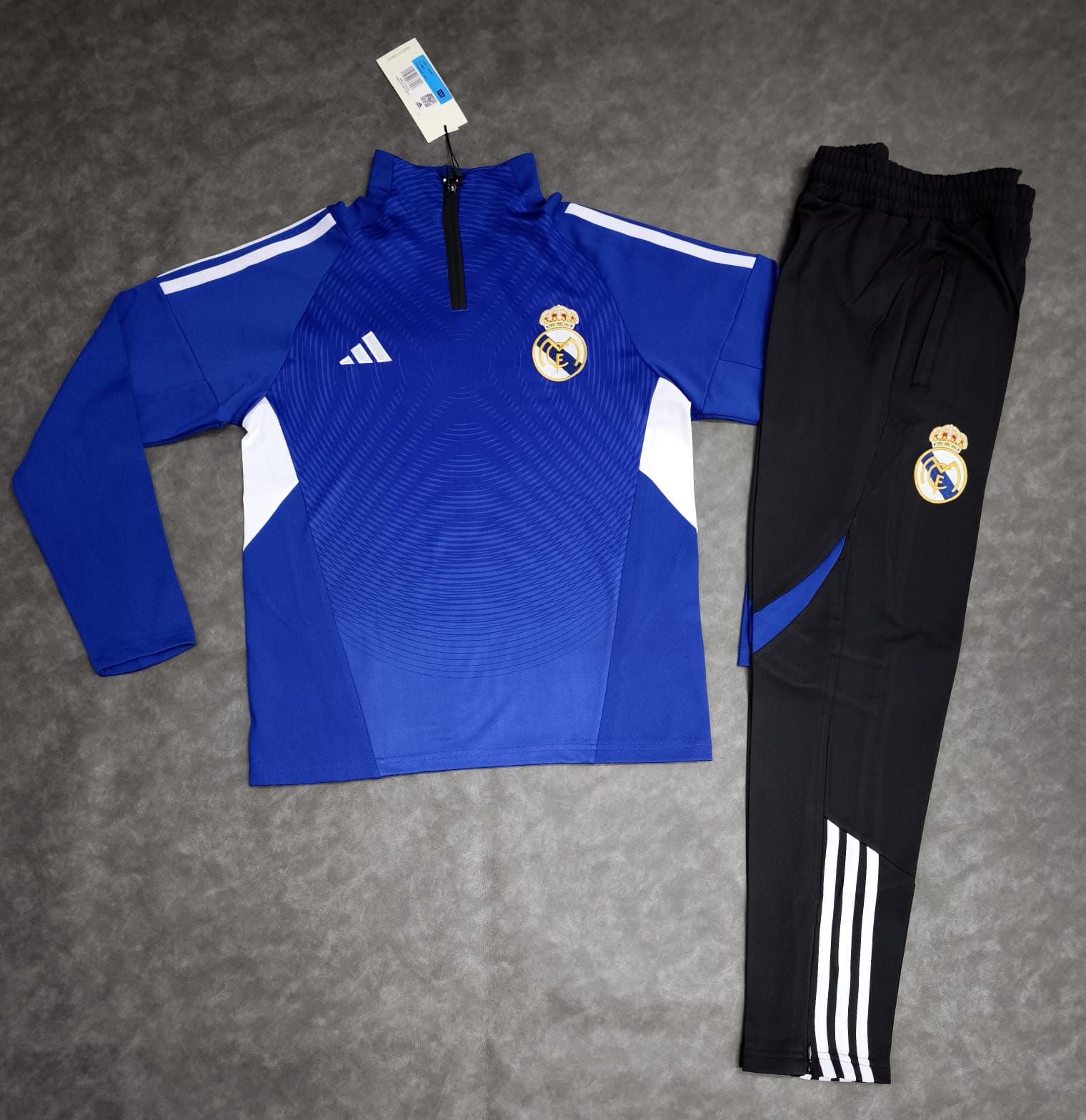 Real Madrid Premium Light Blue Tracksuits set - Kids/Teen Boys (7-16Y)