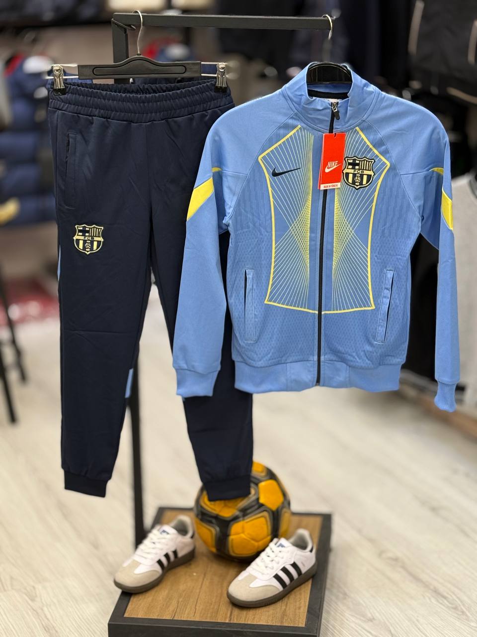 Barcelona FC Premium light Blue Tracksuits - Kids/Teen Boys (7-16Y)