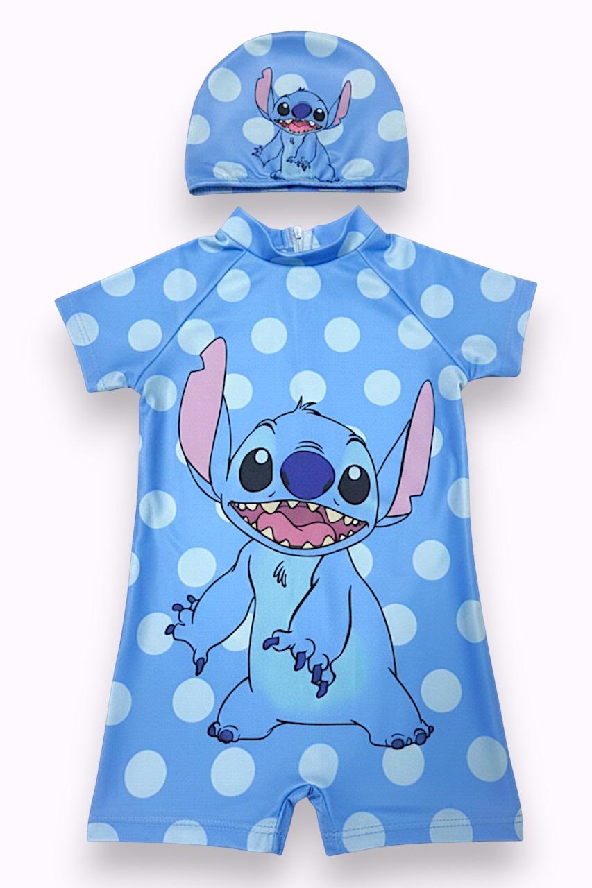 Disney Lilo and Stitch Polka Dot Swimsuit Set - Kids Girls (Ages 2-8)