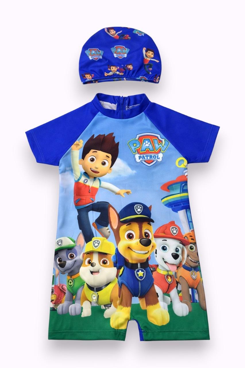 PAW Patrol Short-Sleeve Swimsuit Set - Kids Boys (Ages 2-8Y)