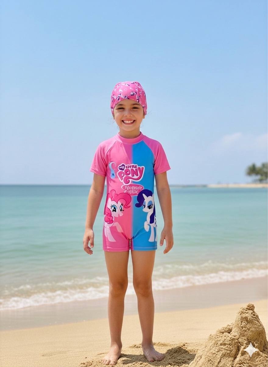 My Little Pony Short-Sleeve Swimsuit Set - Kids Girls (Ages 2-8)