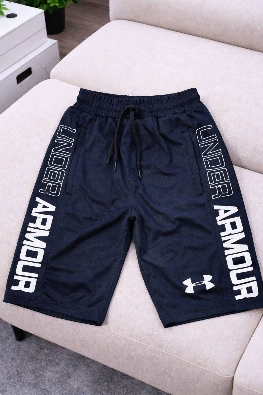 Under Armour Athletic Performance Boys' Shorts  – Dark Blue - Kids Boys (Ages 8-16Y)