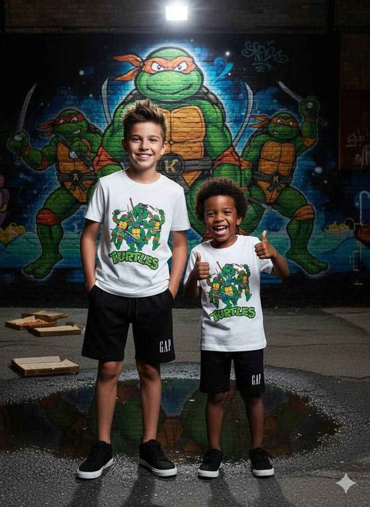 GAP Ninja Turtles Graphic Shorts Summer Set – Kids Boys (Ages 3 to 12)