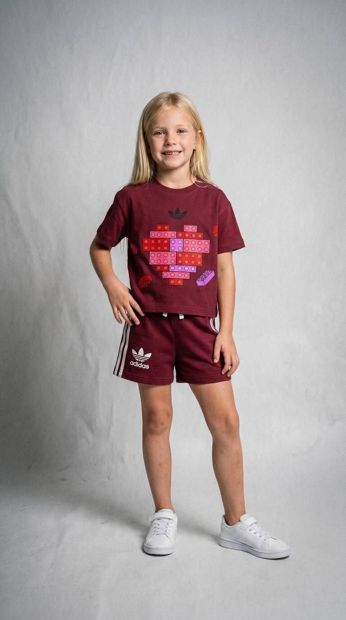 Adidas Playful and Sporty Lego Heart Summer Set - Kids Girls (Age: 2-8Y)