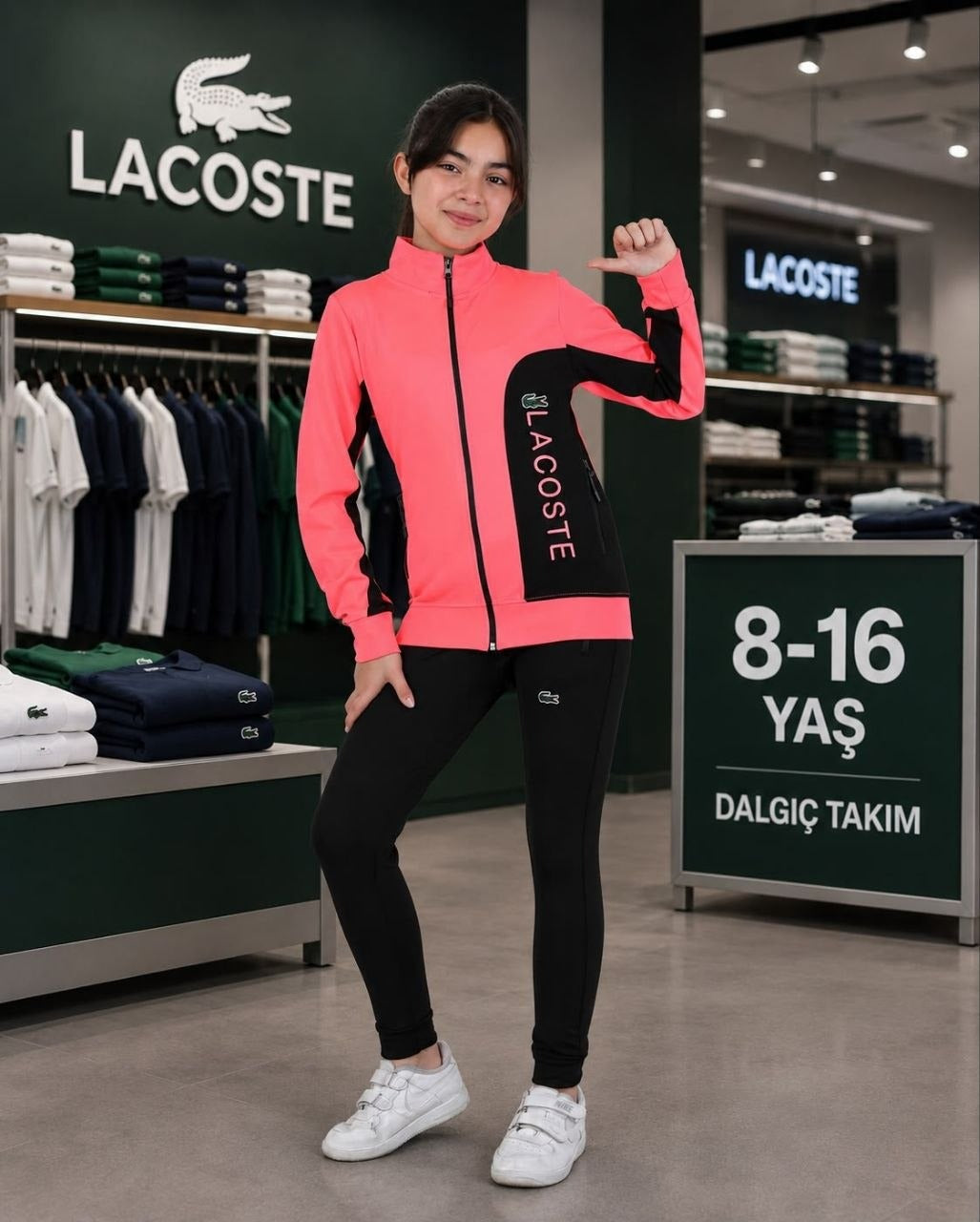 La Coste Girl Scuba Tracksuit Set (Premium Quality)- Kids Girls (8 -16Y)