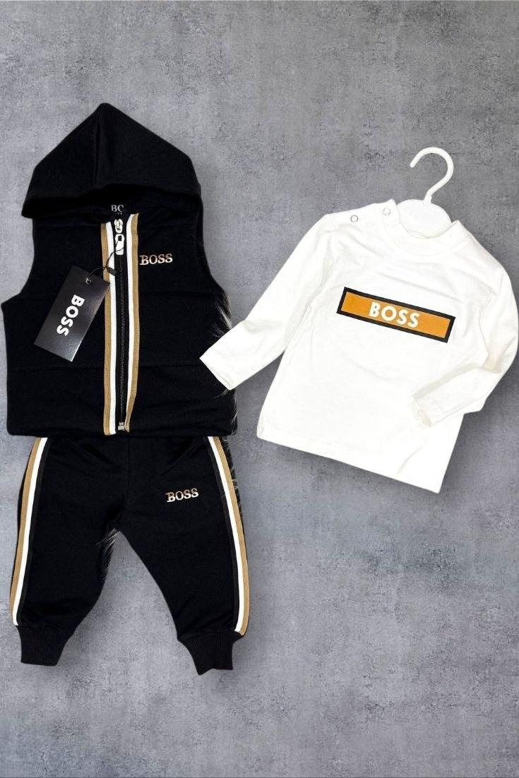 Boss Baby Boys Tracksuit Set- Baby Boys (Ages 6 to 36M)