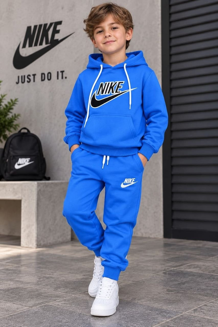 Kids Royal Blue Hoodie and Joggers Set – Boys (Ages 6 to 10Y)