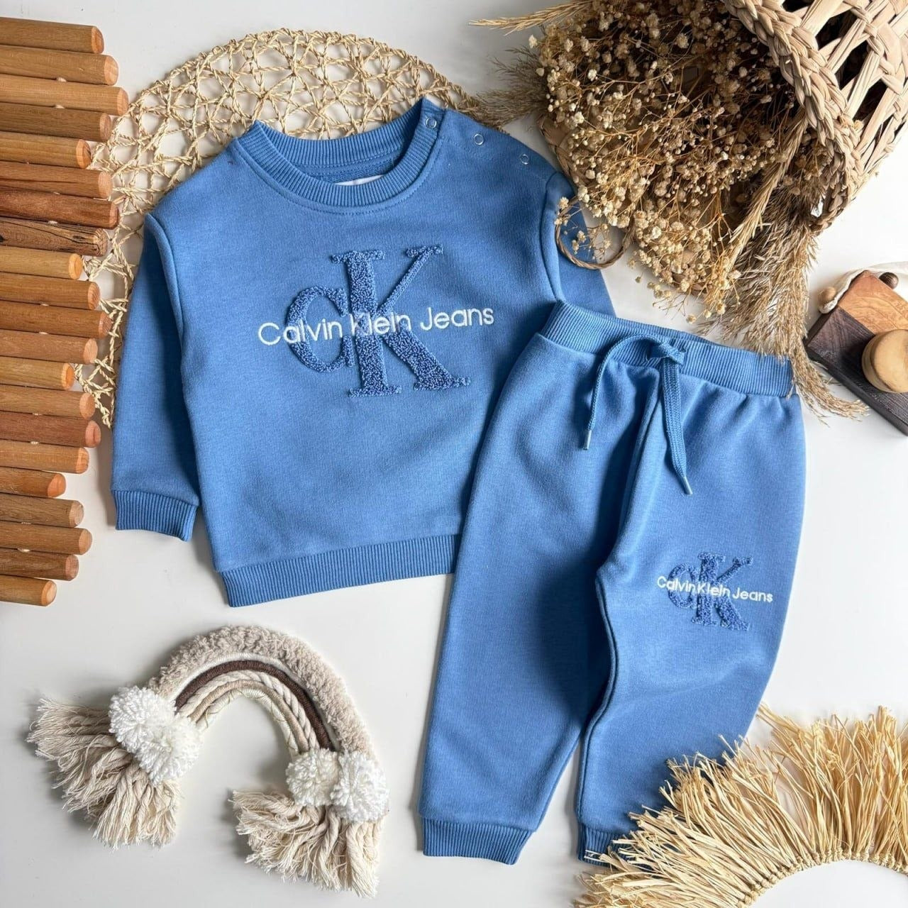 Calvin Klein Jeans Baby Sweatshirt Blue Set Boys (6 to 36M)