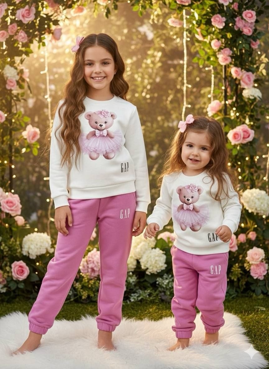 GAP Kids Ballerina Bear Sweatshirt Set -Girls (3-12Y)