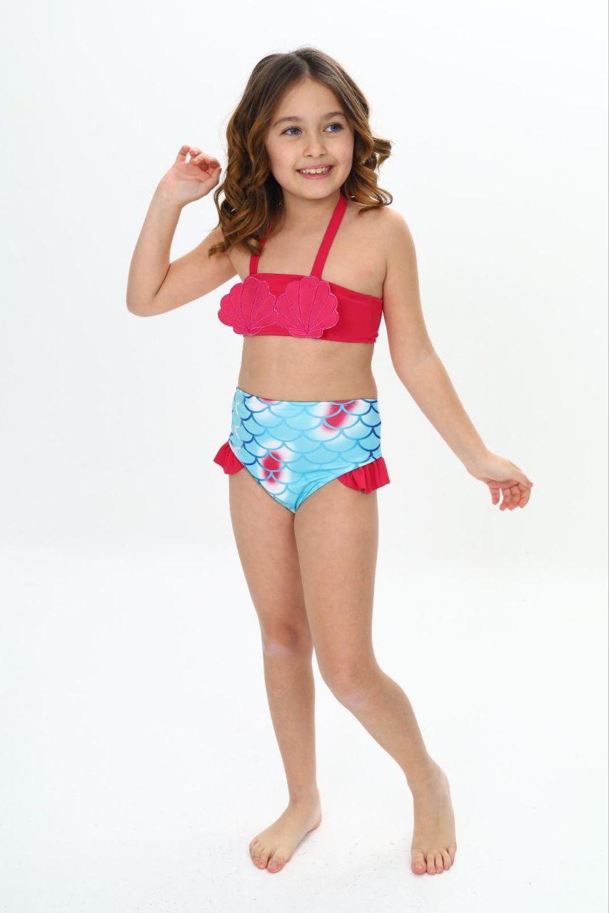 Mermaid Magic Two-Piece Swimsuit – Pink/Purple - Kids Girl