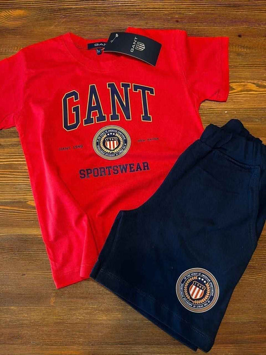 GANT Sportswear Kids Active Summer Red Set–– Kids Boys (Ages 3 to 12)