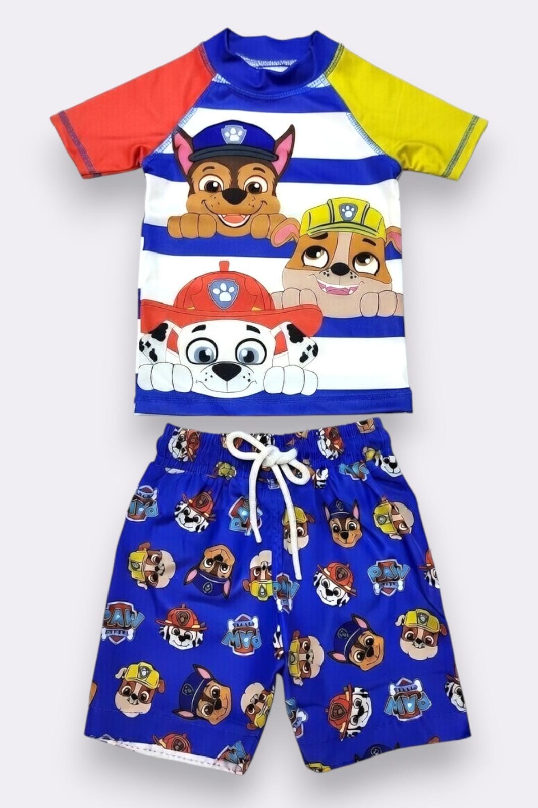 PAW Patrol Pups Short-Sleeve Swim Set - Kids Boys (Ages 3-10)