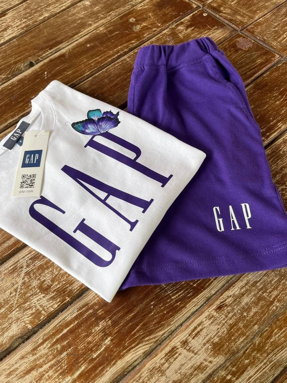 GAP Butterfly Summer Tee and Shorts  Summer Girls Set- Kids Girls (Age: 3-12Y)