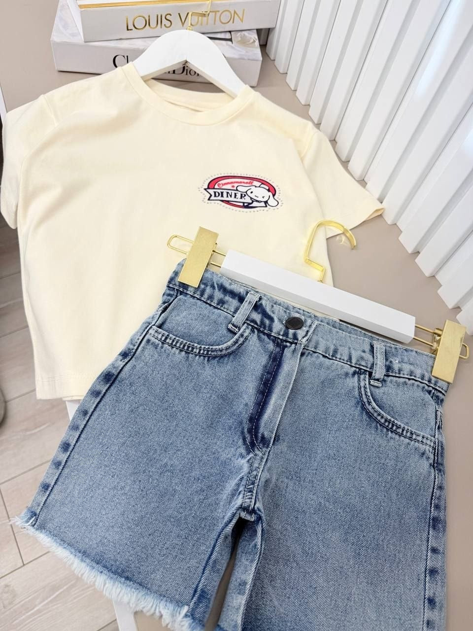 Girls Retro Diner Denim Set - Kids Girls (Age: 2-6)