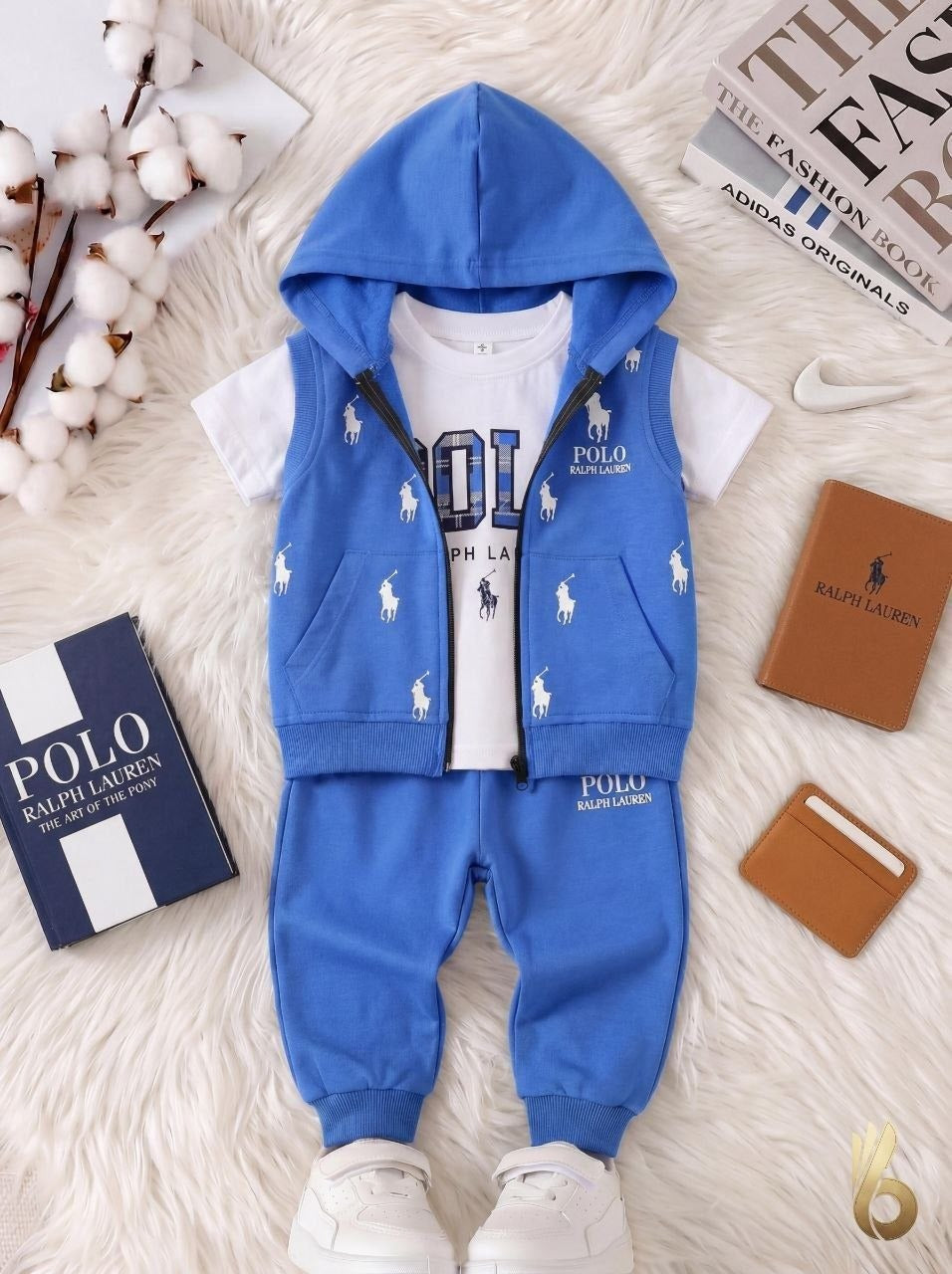 Baby Boys' Polo Ralph Lauren 3-Piece Hooded Set - Baby Boys (Ages 6 to 24M)