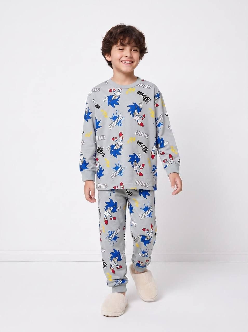 Gotta Go Fast Sonic the Hedgehog Pajama Set   - Kids Boys (Ages 9 -13)