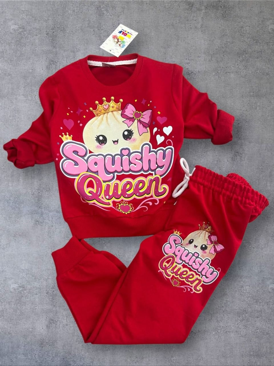 Squishy Queen Red Autumn Set - Kids Girls (2 -8Y)