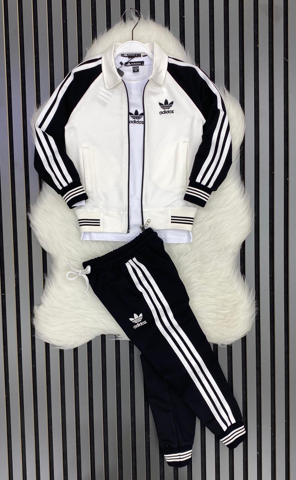 Monochrome Collared Unisex Tracksuit Set (Premium Quality) – Boys/Girls (Ages 6 to16)