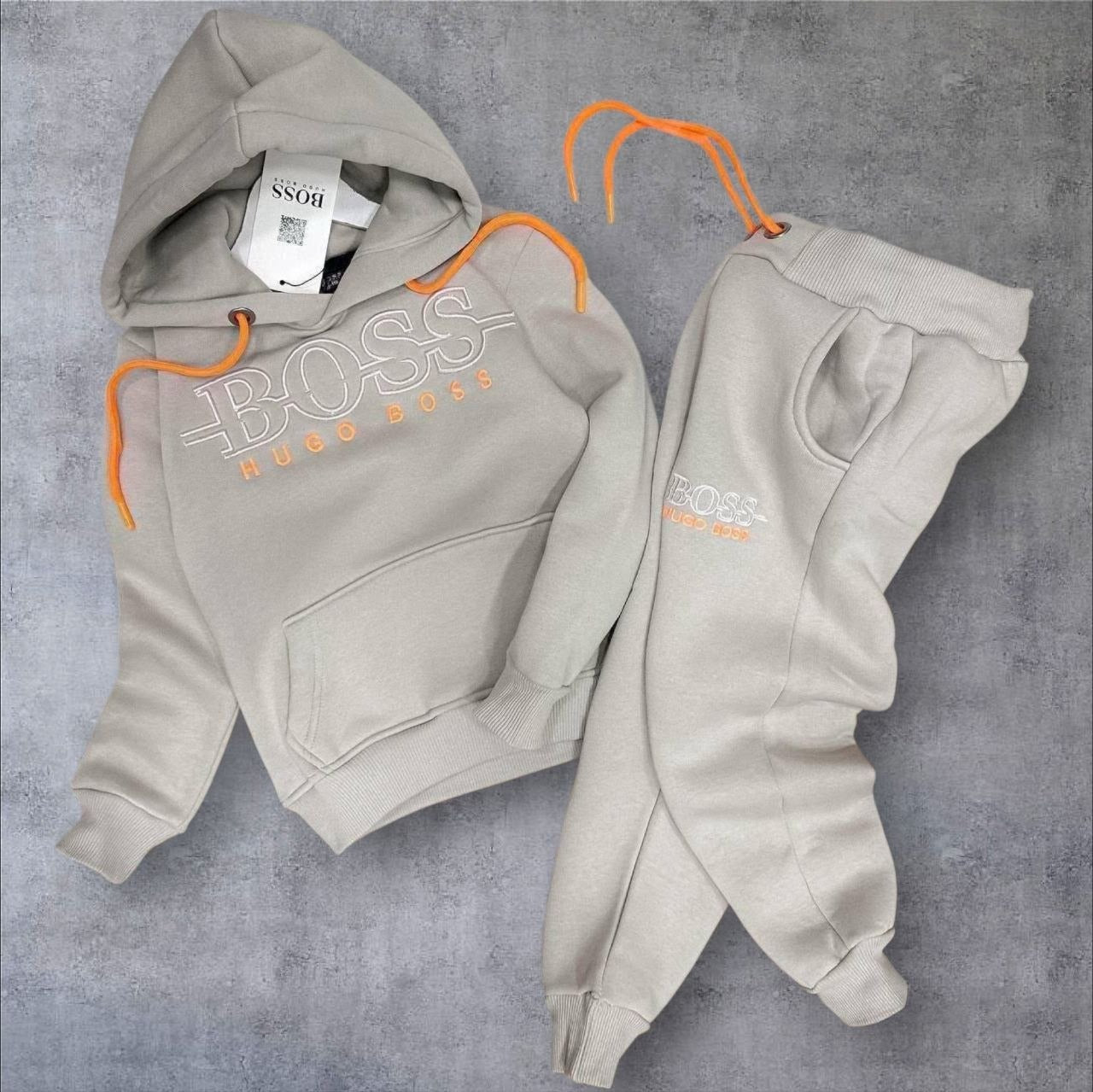 Beige  Air Jordan Fleece Tracksuit Set- Boys (2-16Y) (Copy)