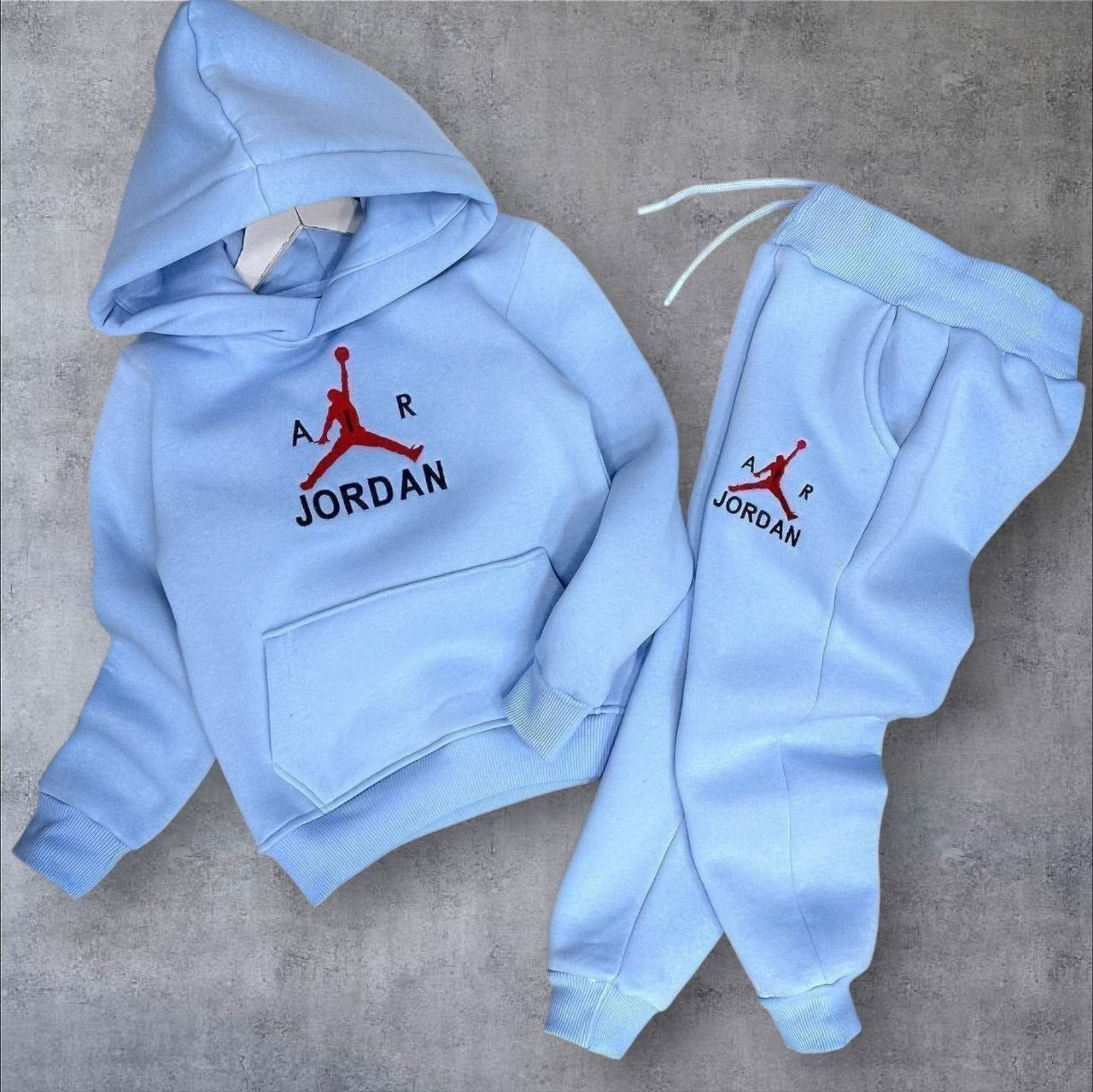 Light Blue Air Jordan Fleece Tracksuit Set- Boys (2-16Y)