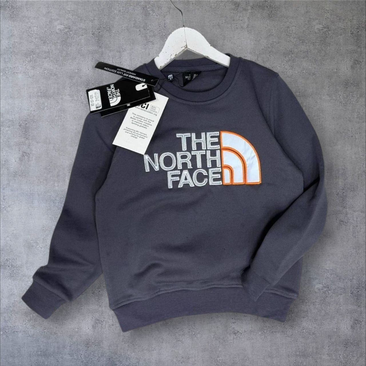Kids Embroidered Charcoal Grey Sweatshirt NF- Boys (2-16Y)