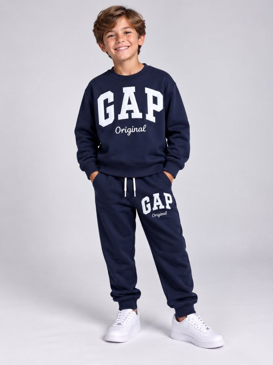 Navy "GAP Original" Sweatshirt and Joggers Set - Boys (3-10Y)