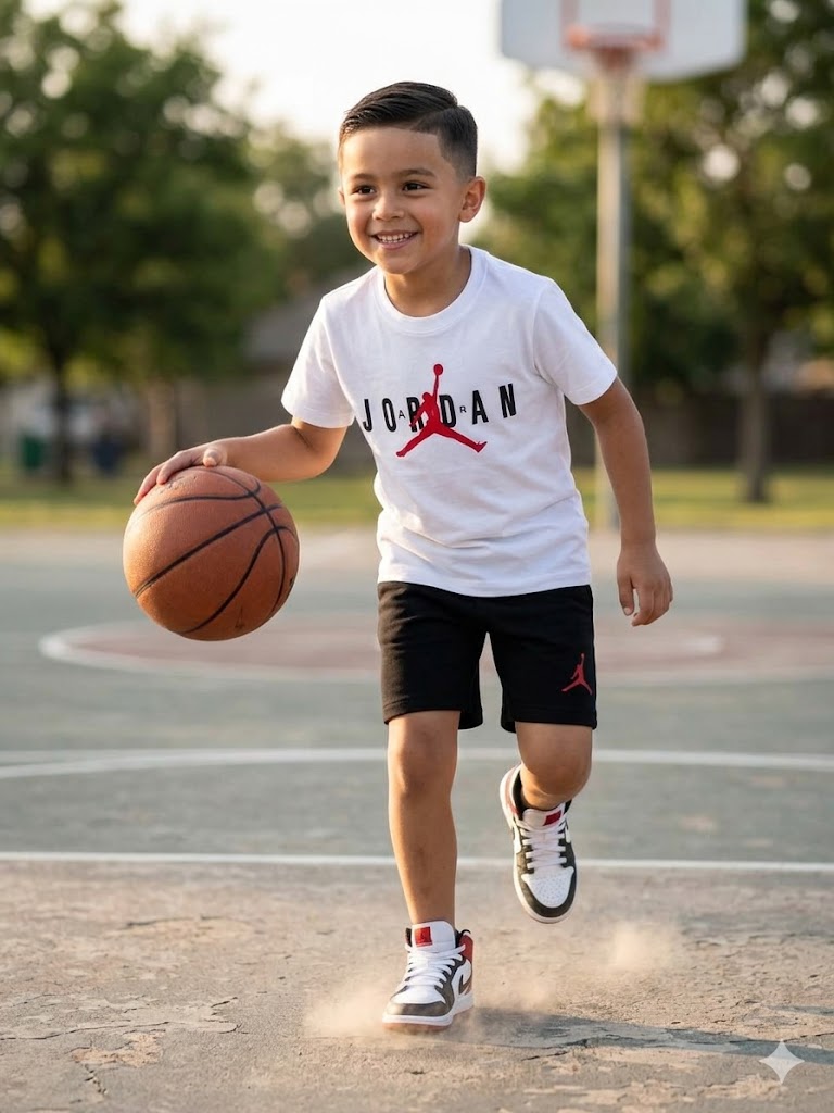 Jordan Tee and Shorts Sport Set for Kids –– Kids Boys (Ages 3 to 12)