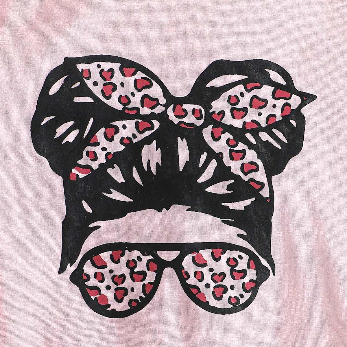 Childlike Character Denim Skirt Suit - Kids Girl (3Pcs) - Novo Kids