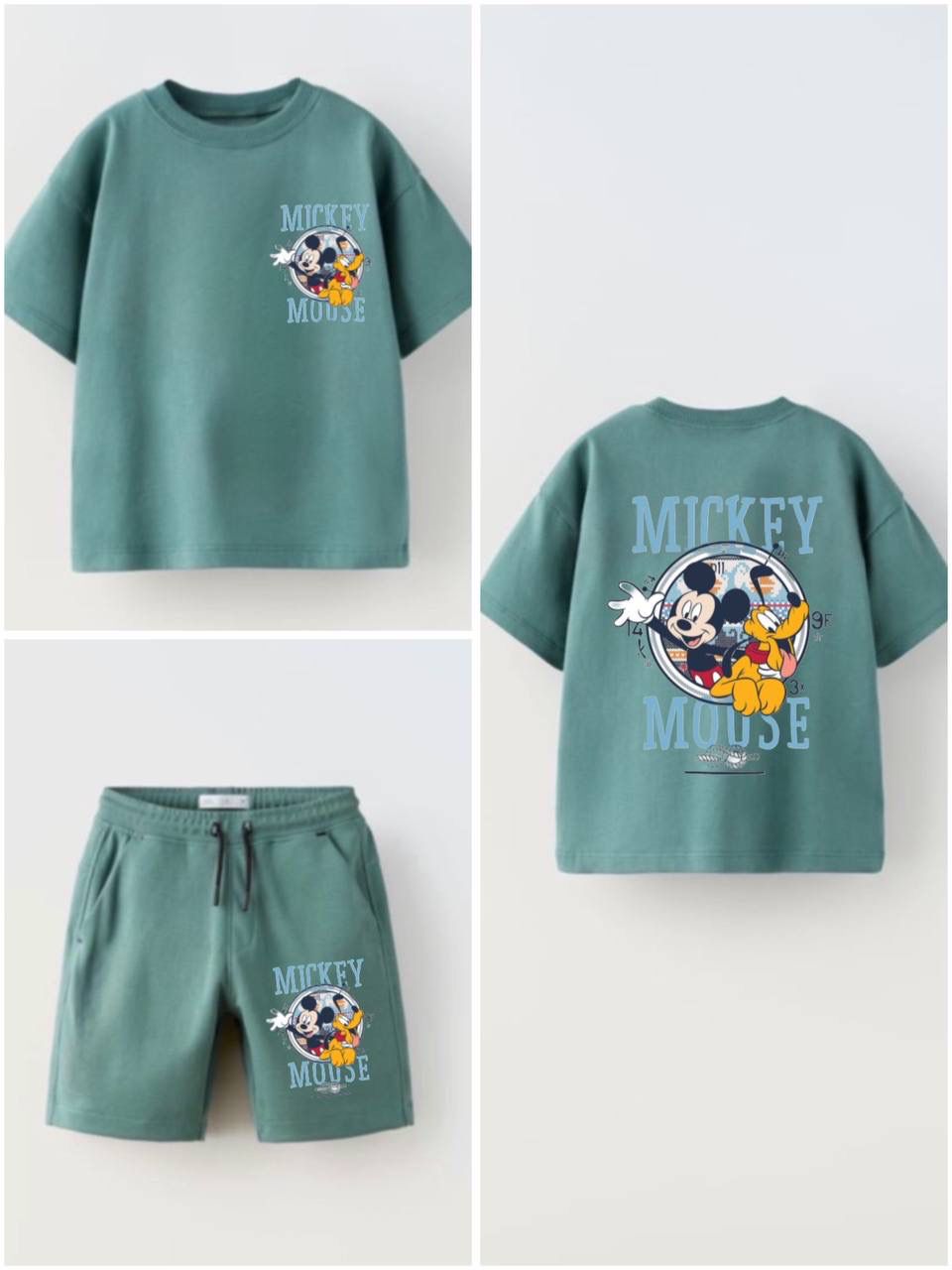 Mickey Mouse Green Boys'  Summer Set – Kids Boys