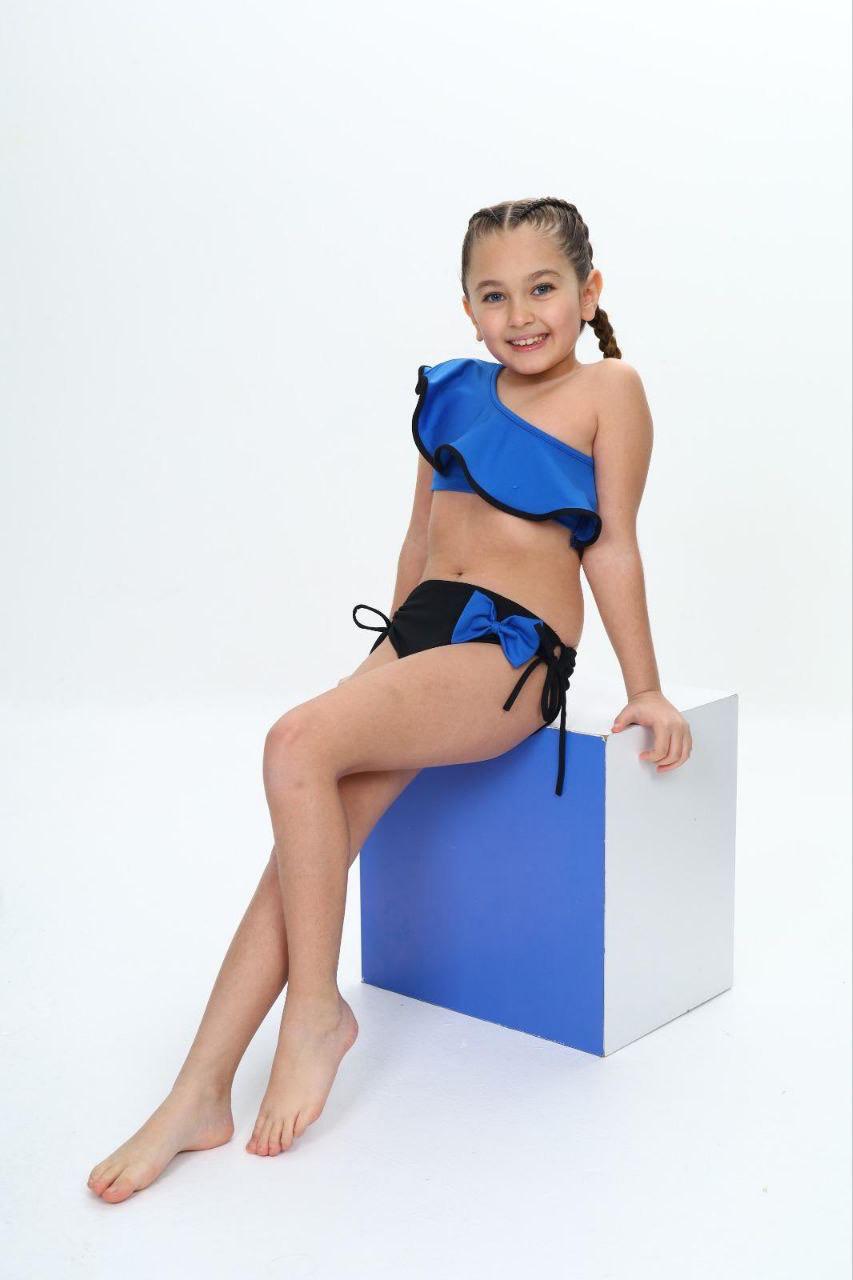Girls’ Ruffle Bow Bikini Set – 2-Piece Swimwear - Kids Girl