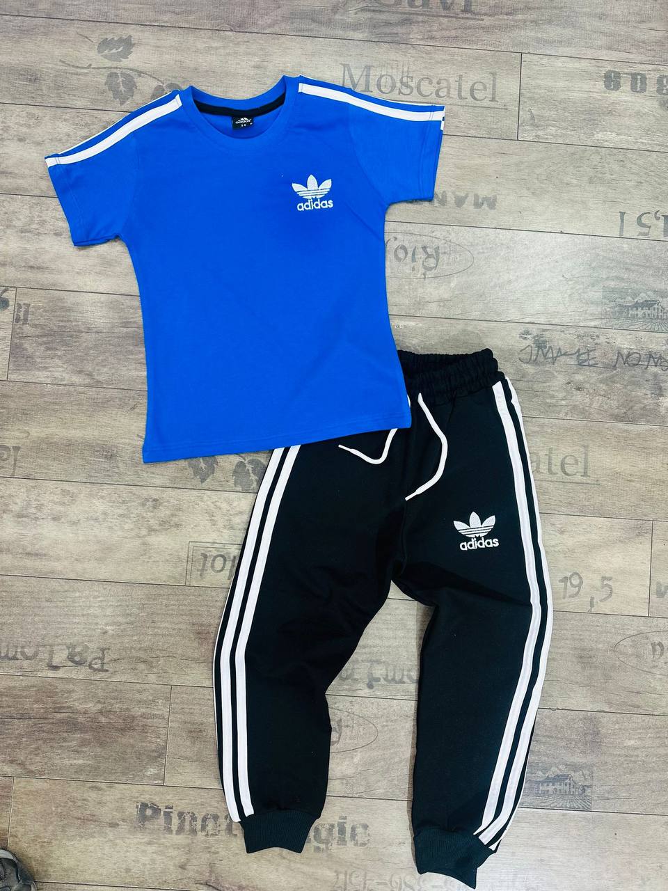 Adidas Kids’ T-Shirt and Jogger Set –Blue- Kids Boys