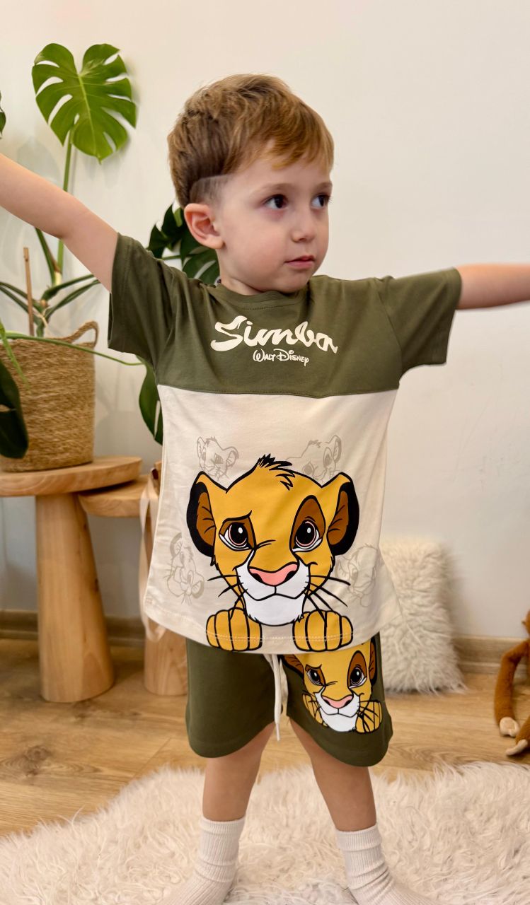 Disney Simba T-Shirt and Shorts Set for Boys - Kids Boys