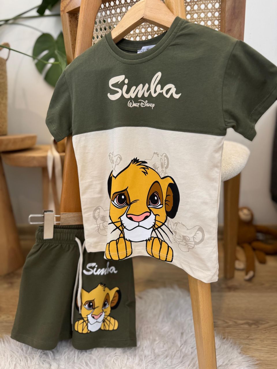 Disney Simba T-Shirt and Shorts Set for Boys - Kids Boys