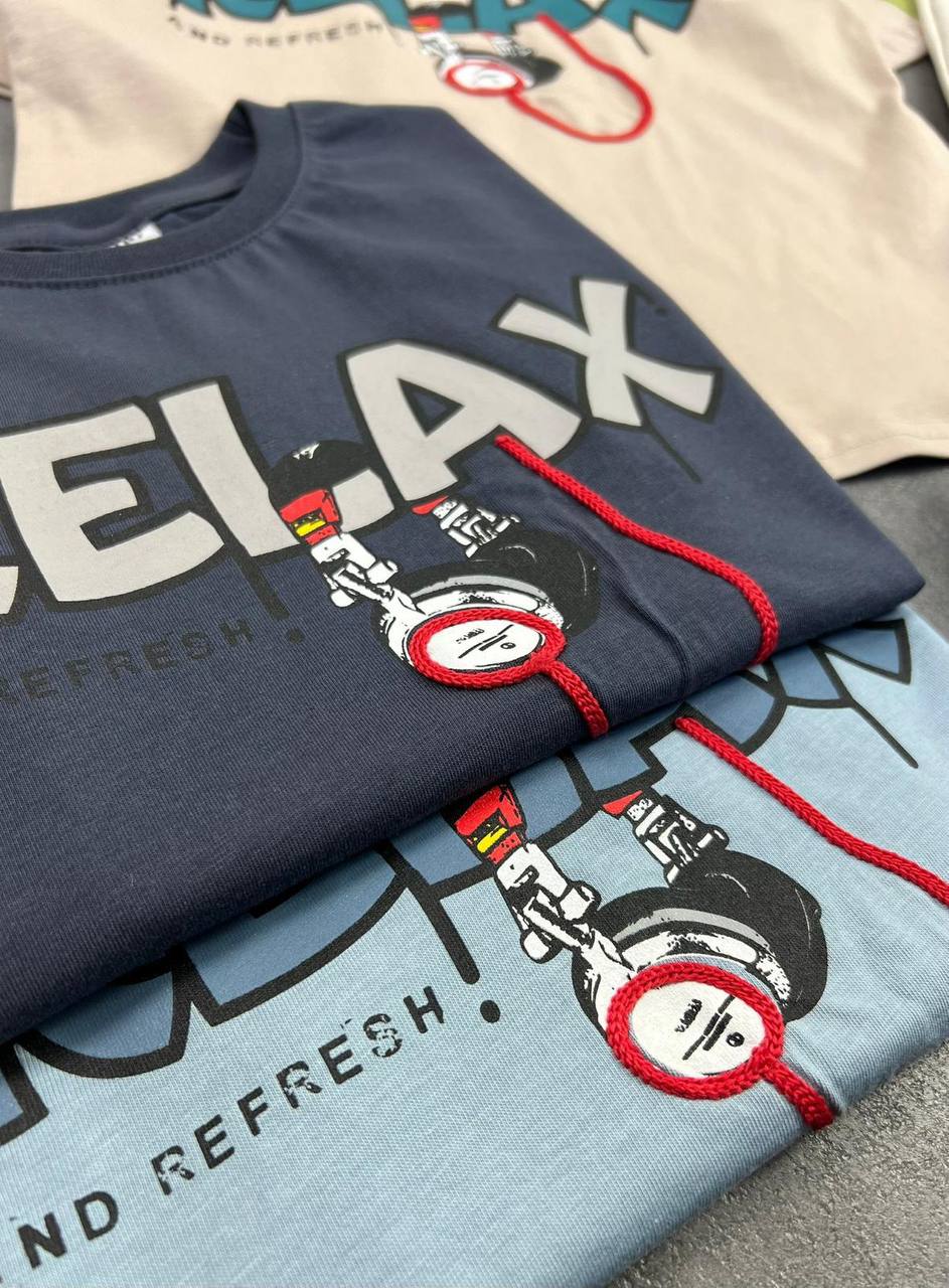 RELAX Headphone Vibes Top and Pants Set  (2 Colors) - Kids Boys