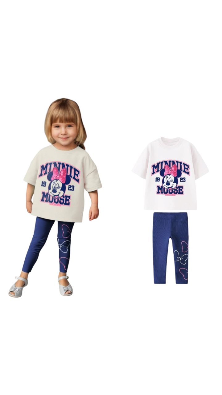 Minnie Mouse Girls' Outfit Set  2  pieces- Kids Girls