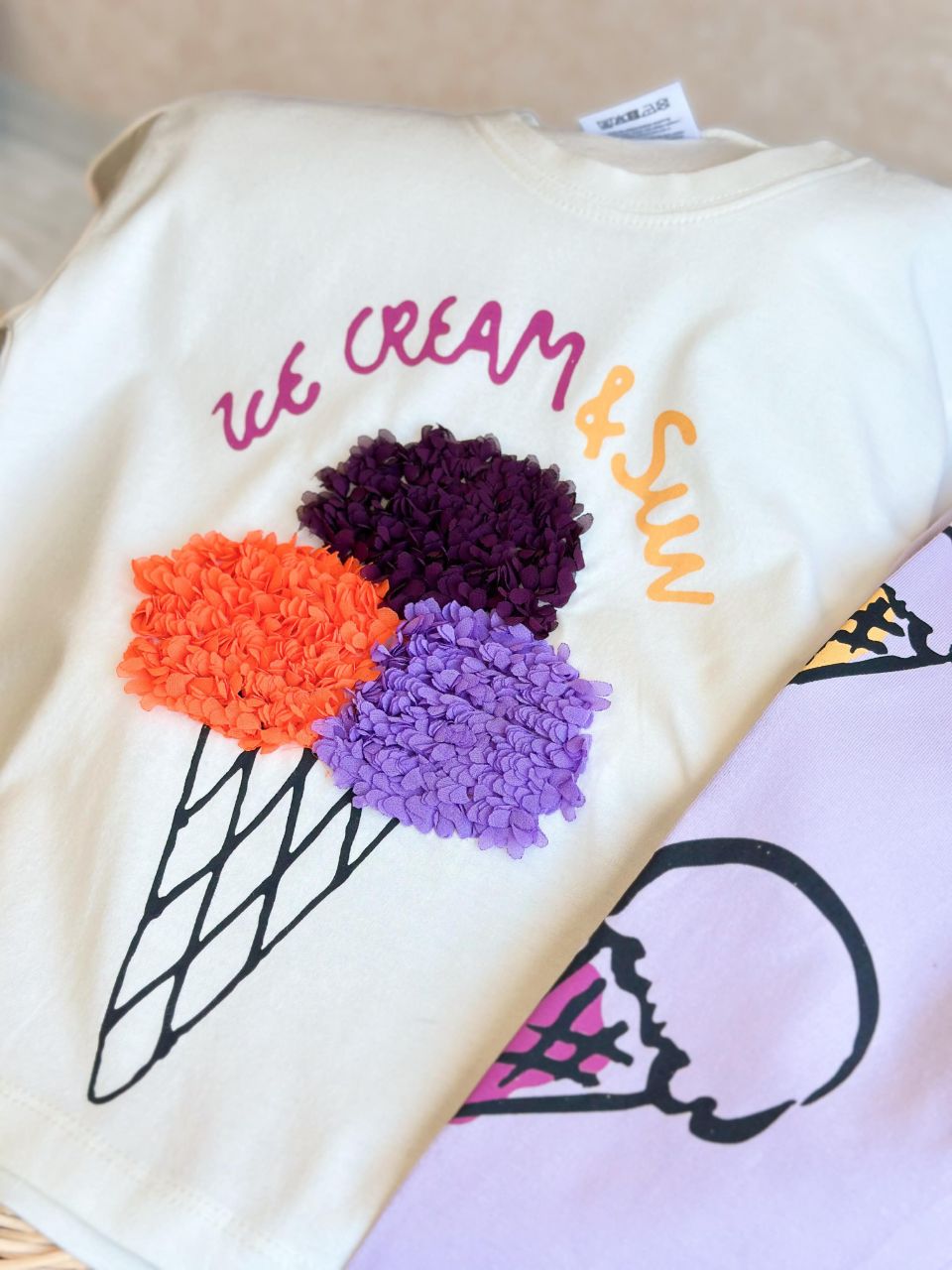 Ice Cream and Sun 2-Piece Girls' Outfit - Kids Girls