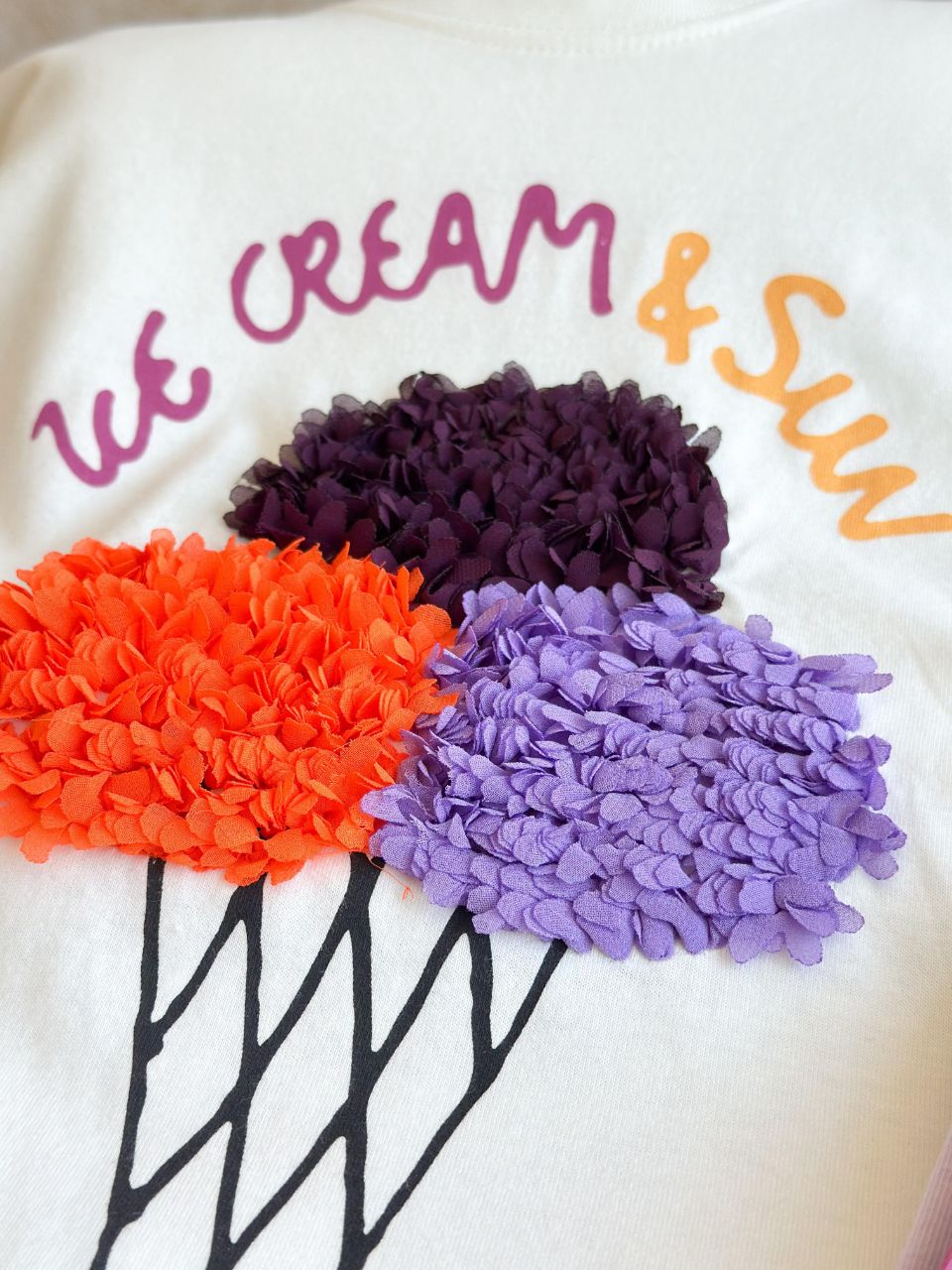 Ice Cream and Sun 2-Piece Girls' Outfit - Kids Girls